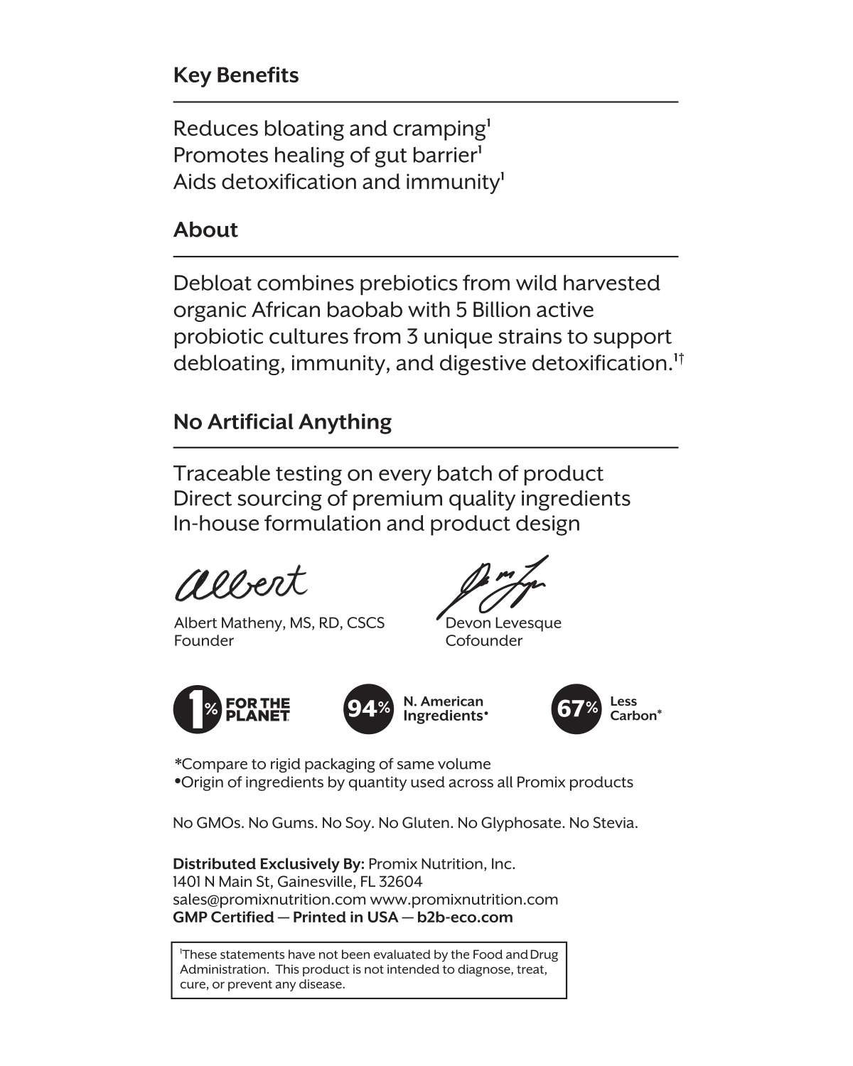 Debloat: Prebiotic + Probiotic