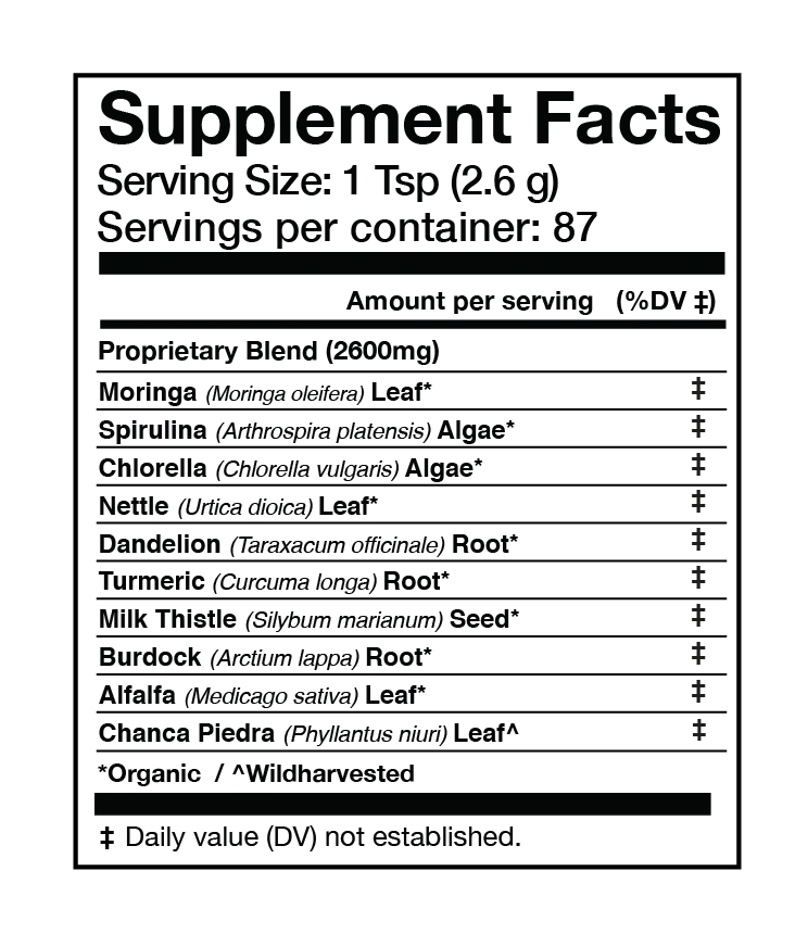 LIVER VITALITY Greens | Organic Daily Cleanser