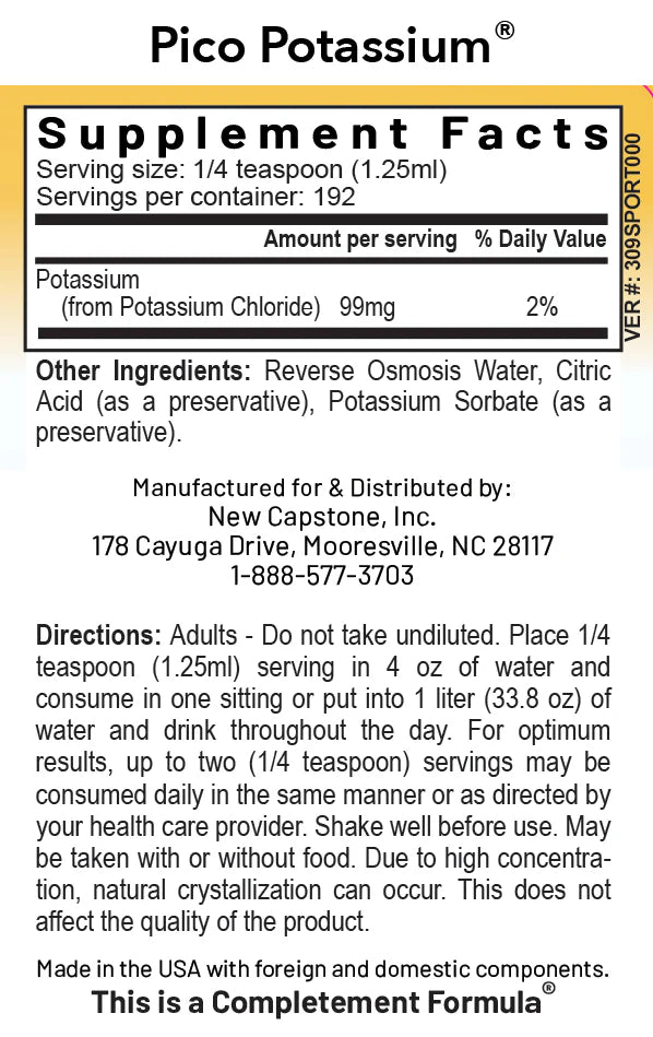 Pico Potassium® For Sport