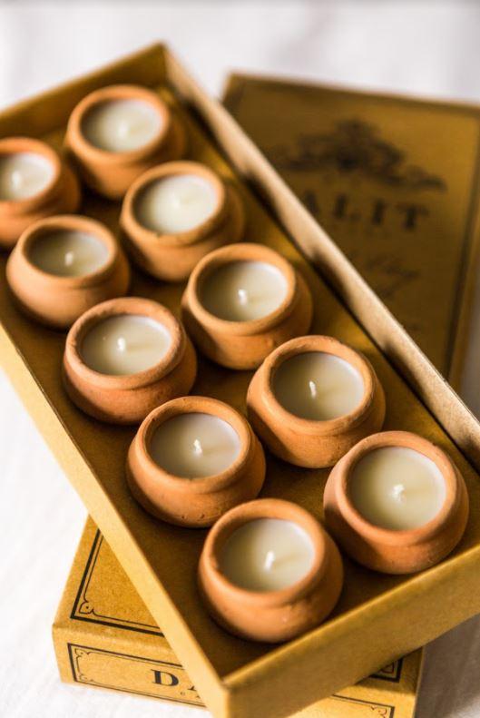 Unscented Terracotta Candles