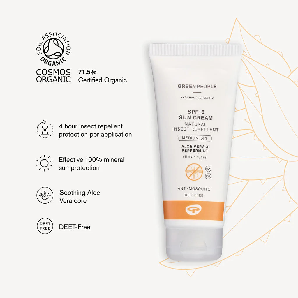 SPF15 Sun Cream with Natural Insect Repellent
