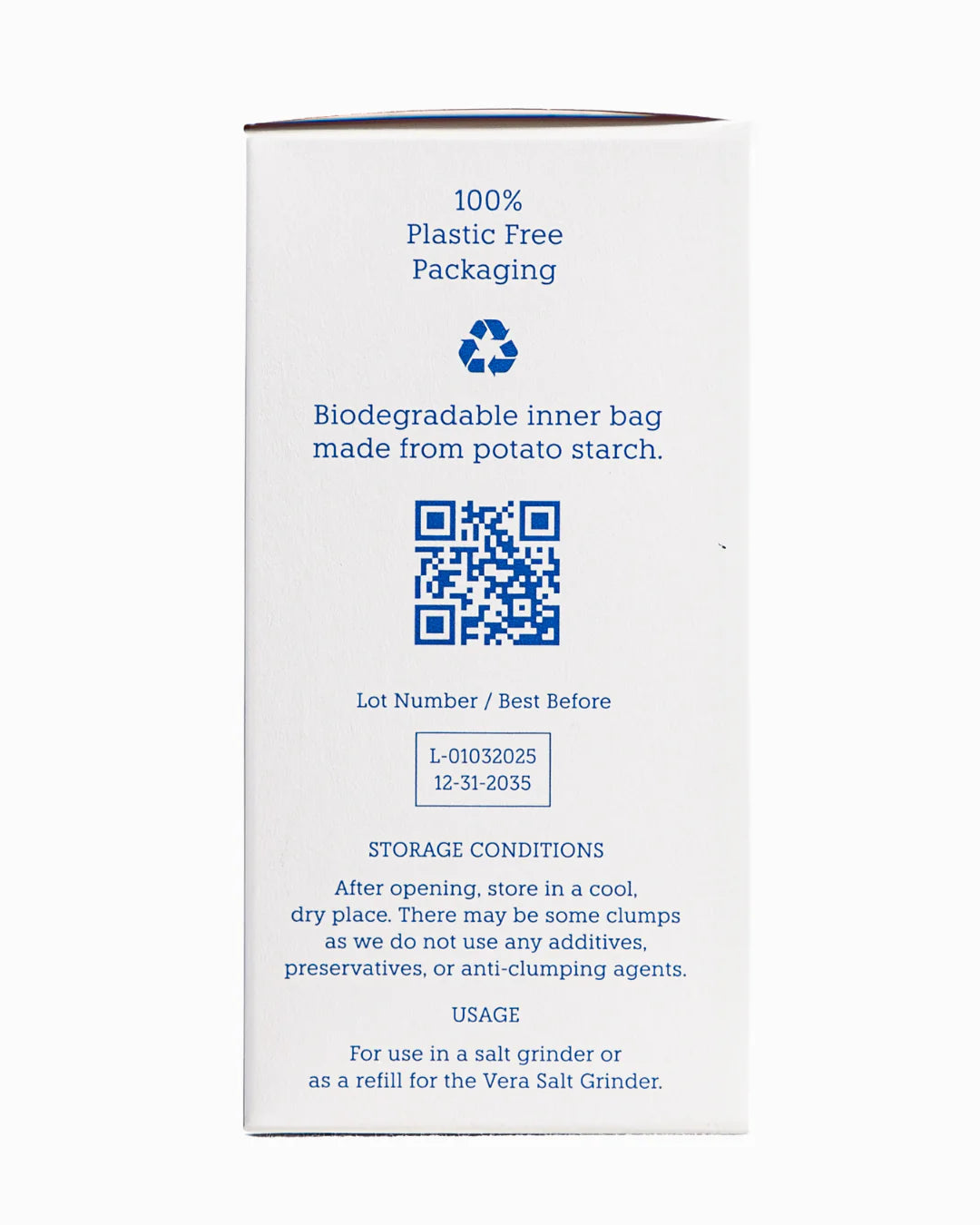 Salt Crystal Grinder Refill - Microplastic Free