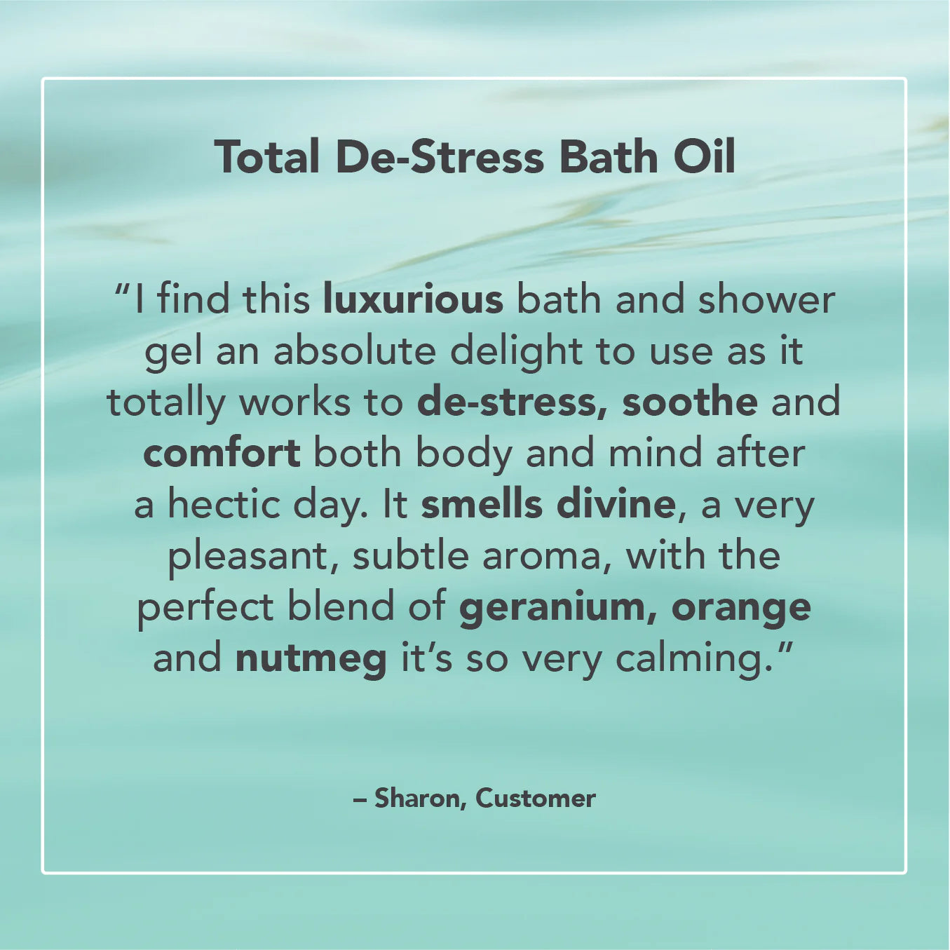 Total De-Stress Bath Oil