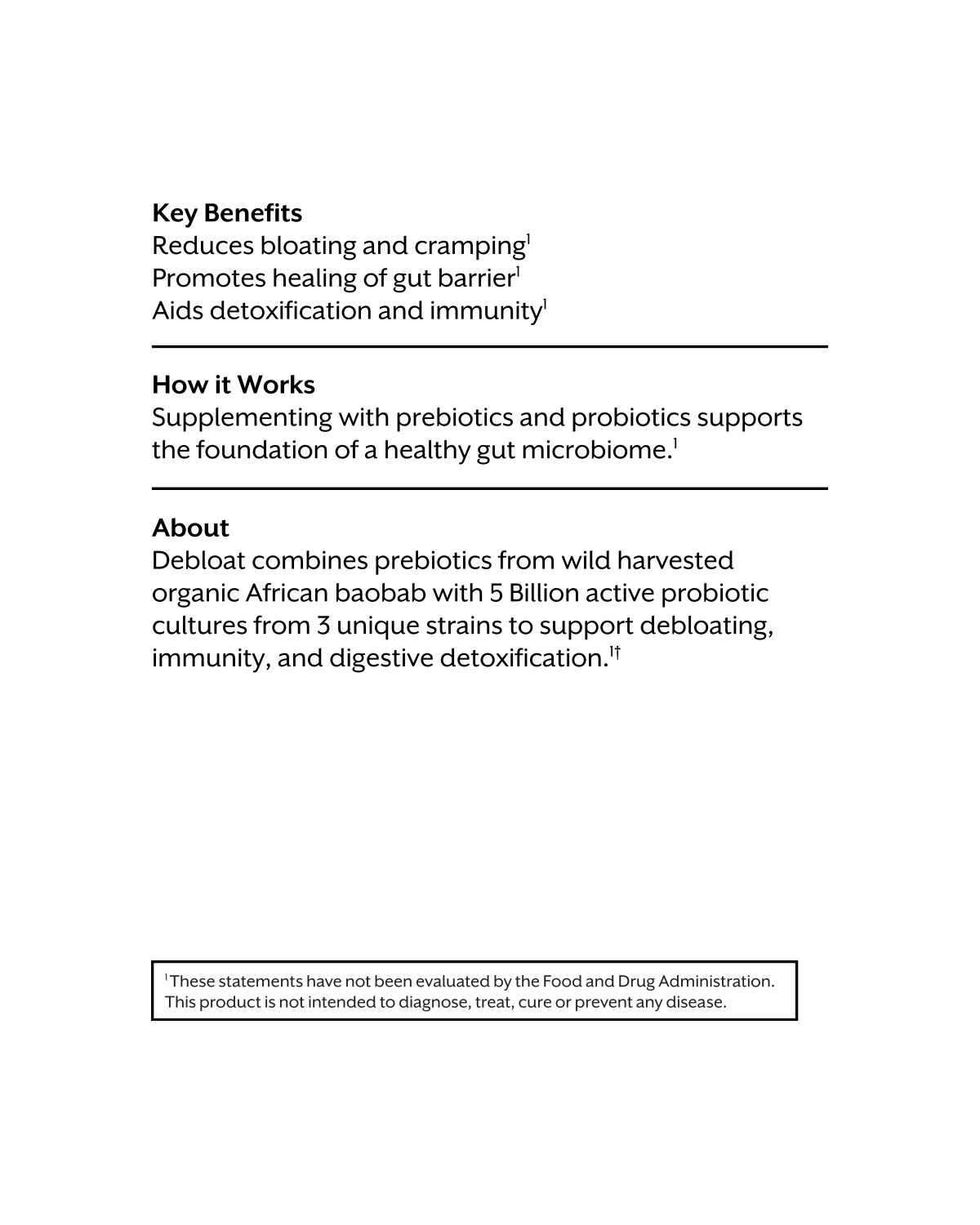 Debloat: Prebiotic + Probiotic