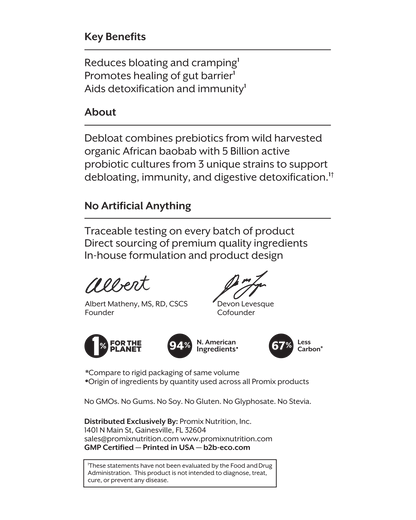 Debloat: Prebiotic + Probiotic