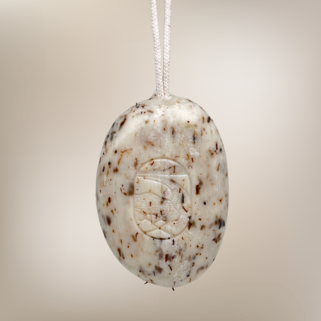 Lavender Flower Pebble Soap on a Rope