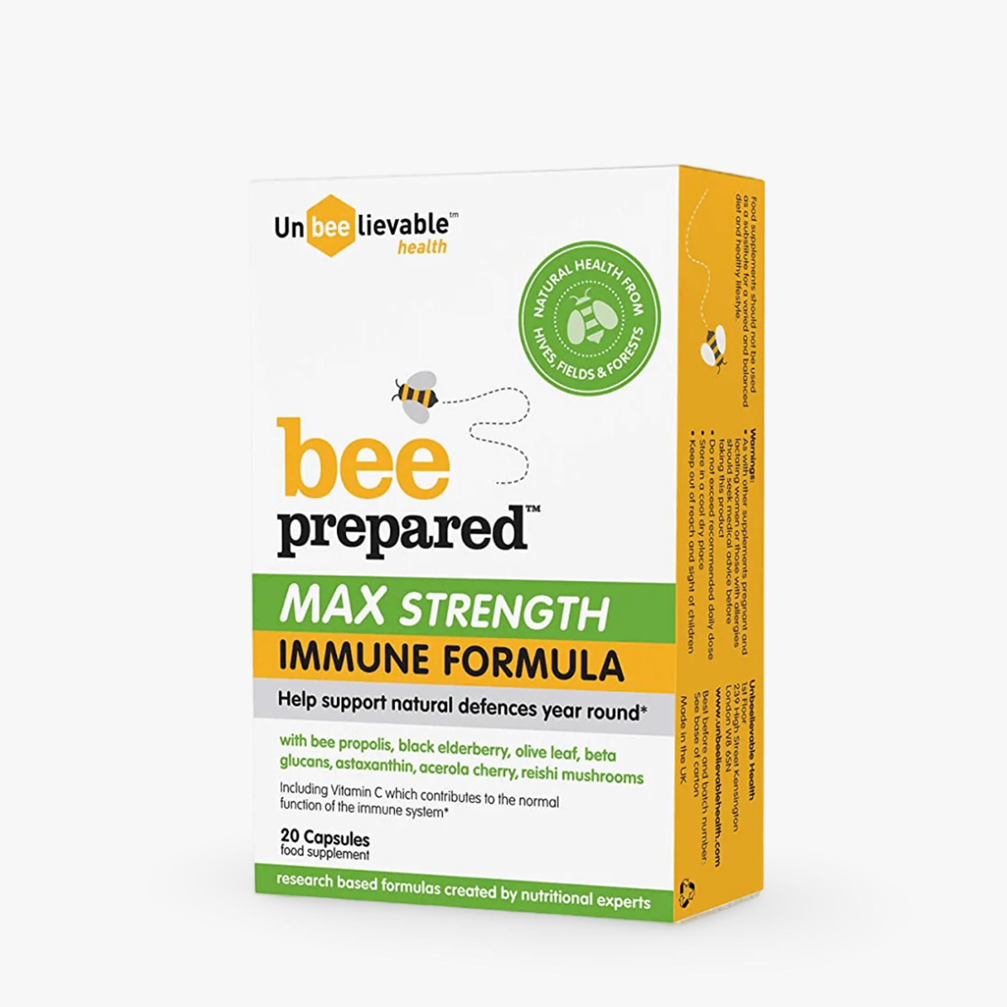 Unbeelievable Health Bee Prepared Max Strength Immune Support