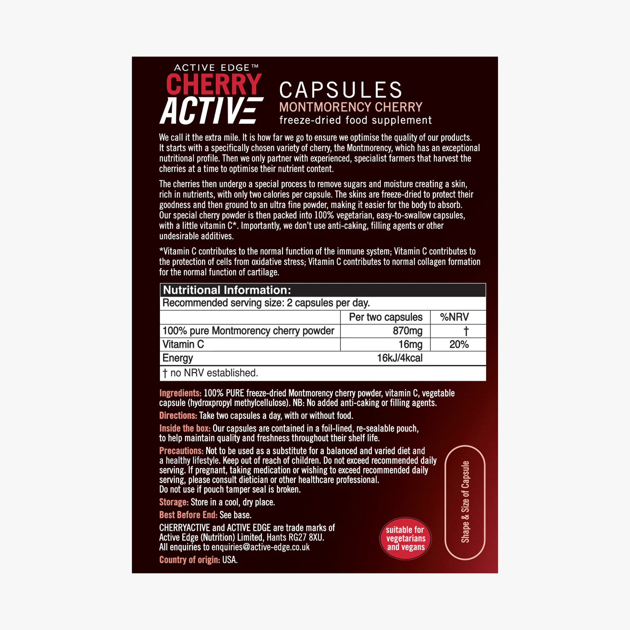 CherryActive Tart Cherry Capsules