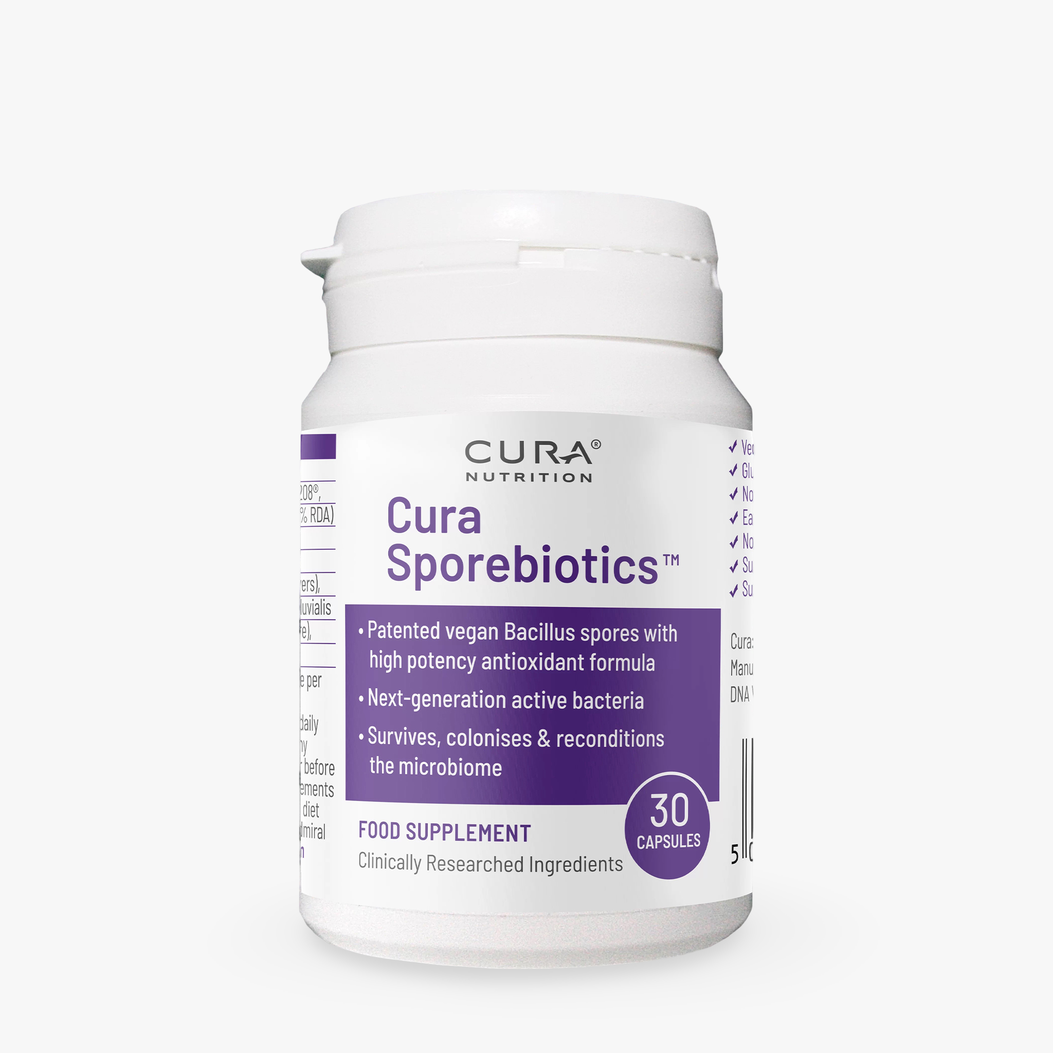 Cura Sporebiotics 30 Capsules