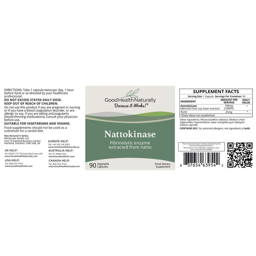 Good Health Naturally Nattokinase Capsules