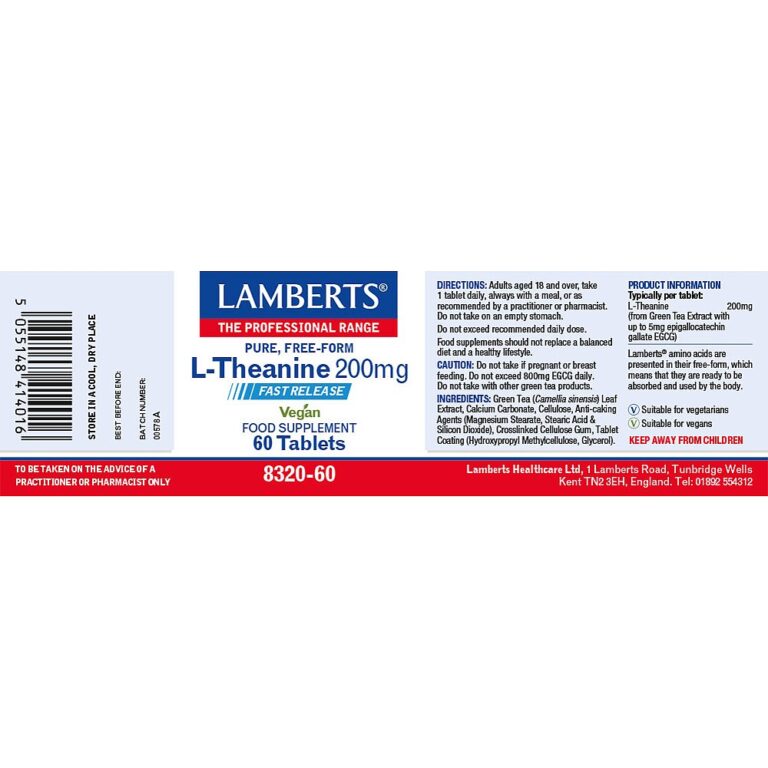 Lamberts L-Theanine 200mg