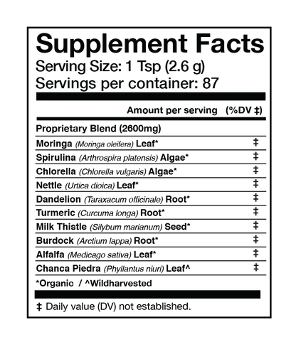 LIVER VITALITY Greens | Organic Daily Cleanser