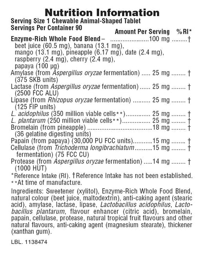 Animal Parade Tummy Zyme Children's Chewables