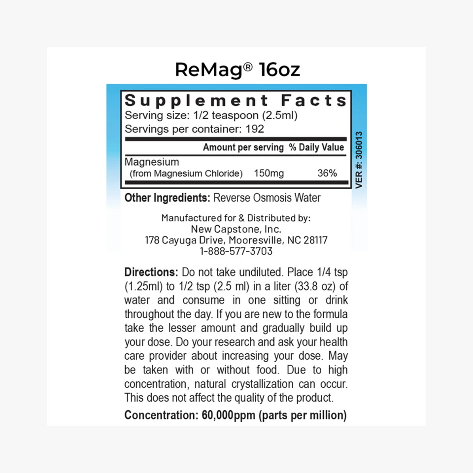 ReMag Liquid Magnesium – Botanica Health