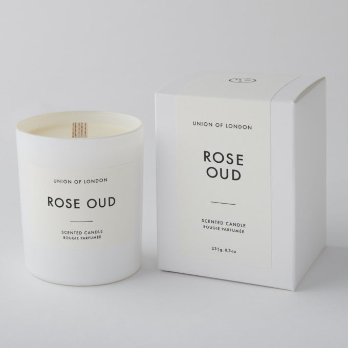 Rose Oud Scented Candle