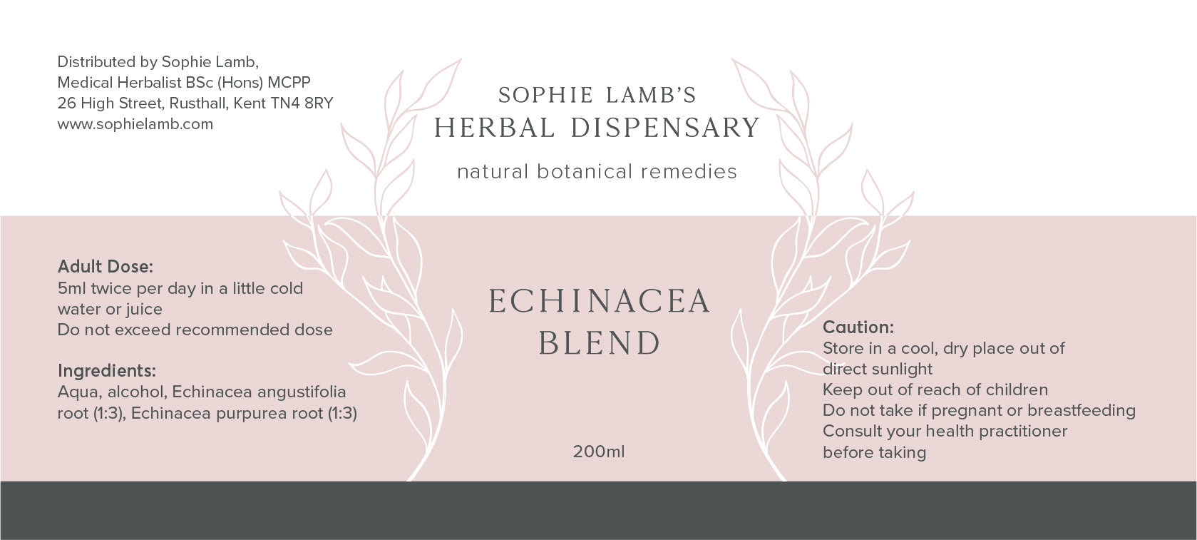 Sophie Lamb’s Herbal Dispensary Echinacea Blend