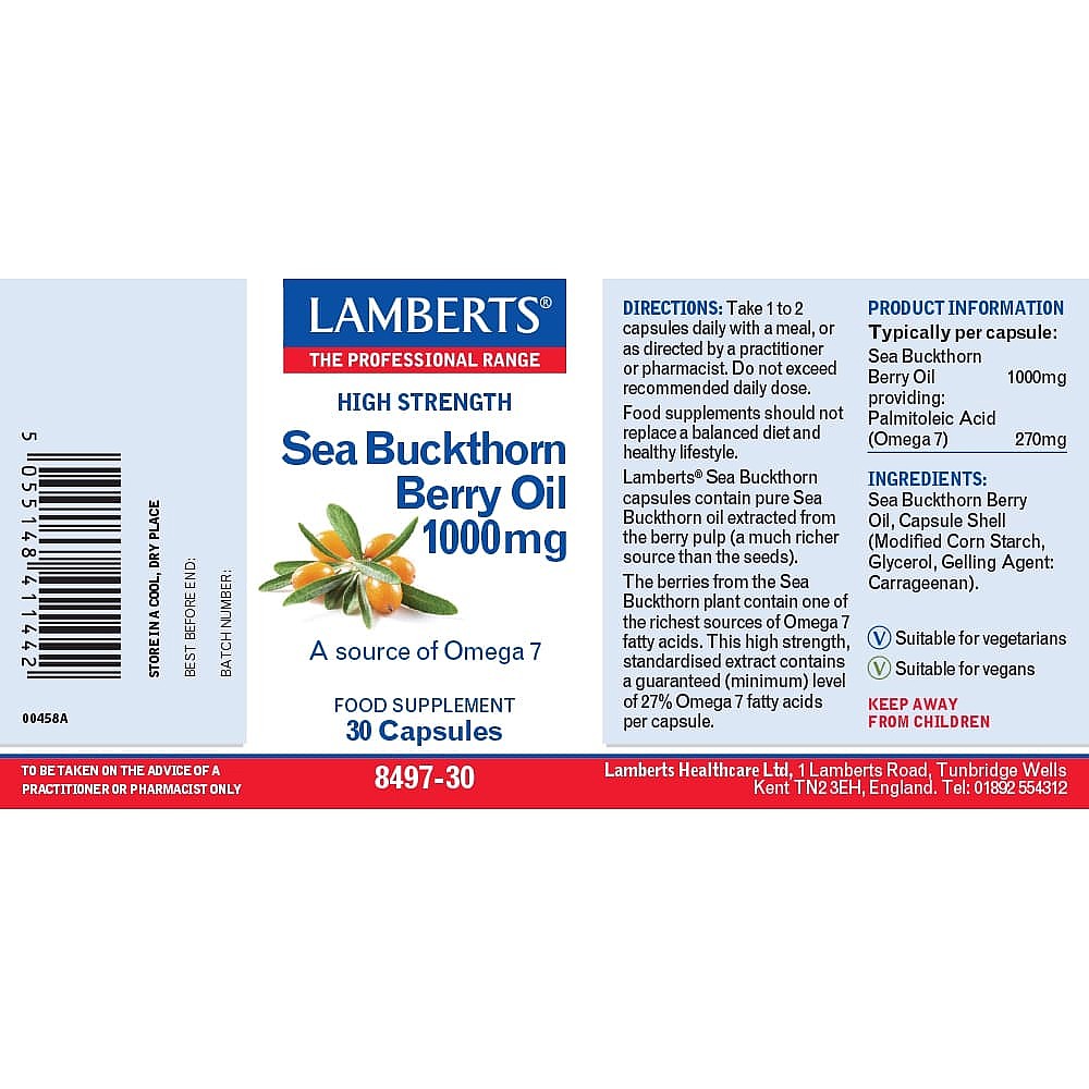 Lamberts Sea Buckthorn Berry Oil