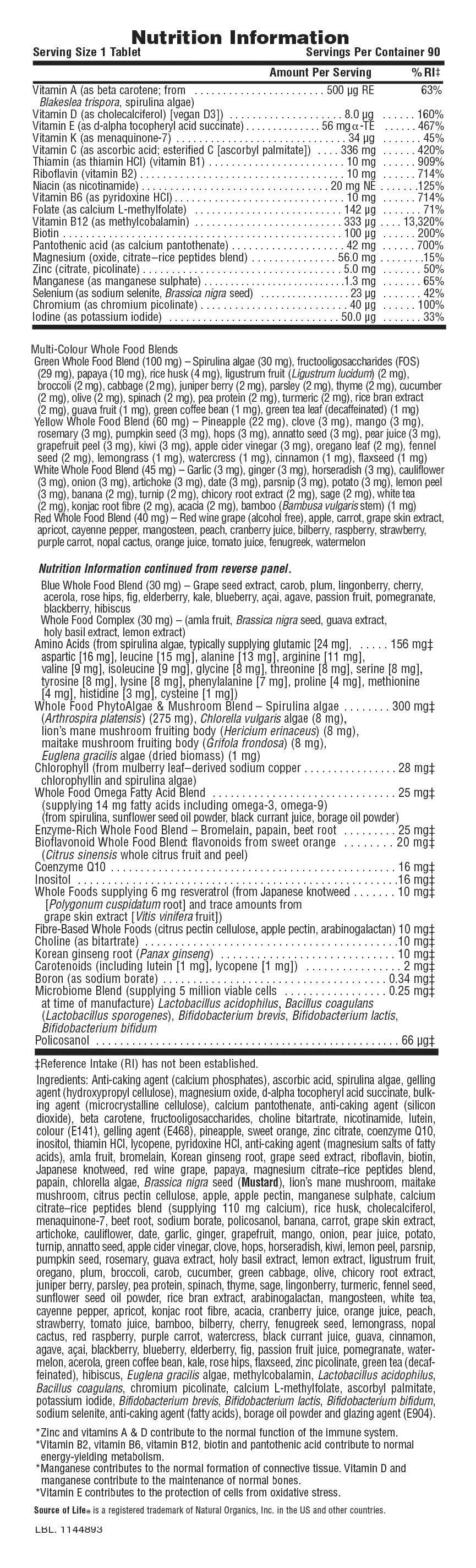 Source of Life GOLD Multivitamin Mini-Tabs