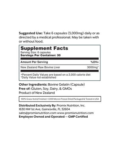 Raw Liver Capsules